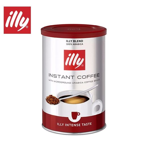 瑞士进口 意利(illy)特浓速溶无糖添加意式浓缩咖啡粉95克/罐 浓醇