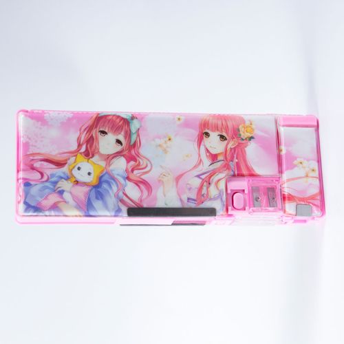 e小学生文具盒多功能铅笔盒男女孩儿童幼儿园卡通文具盒大容量笔盒