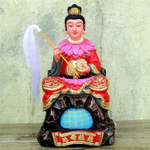 12寸地母娘娘神像虚天地母至尊16寸九龙后土地姥元君大地之母19寸【15
