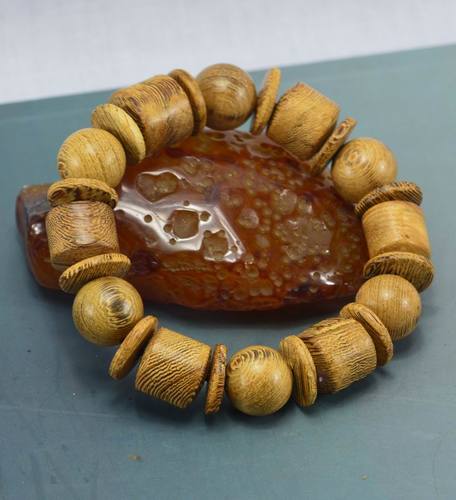 天然鸡翅木手串 鸡翅木木质手串 鸡翅木桶珠手串 菩提