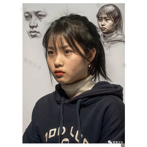 2020联考头像照片3青美文化美术高考人物素描头像照片临摹范本写生