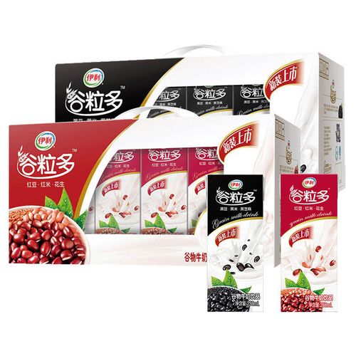 伊利谷粒多200ml*12燕麦牛奶早餐奶学生营养特价整箱批发 7月红谷250
