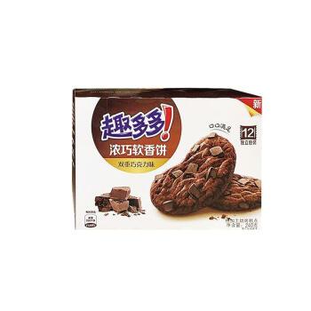 趣多多浓巧软香饼双重巧克力味240g