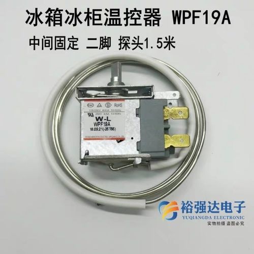 冰箱冰柜冷柜wpf19a温控开关机械通用型2两二脚温控器 探头1.