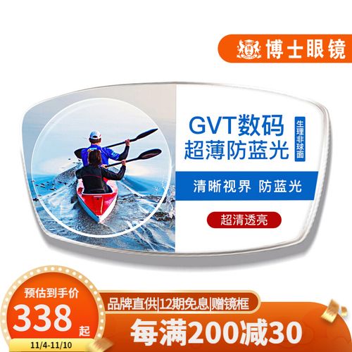 博士眼镜防蓝光镜片1.74非球面1.