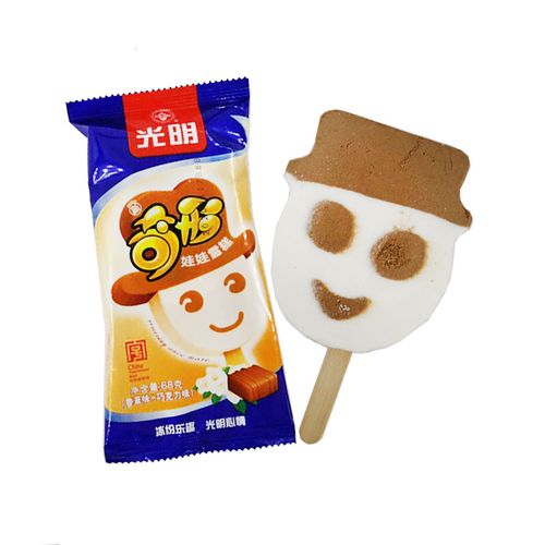 光明牌冰淇淋奇形娃娃雪糕小时候怀旧冰激凌冷饮香草味 巧克力味