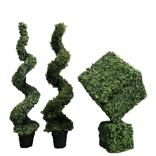 仿真螺旋树蛇形树厂家直销室内外婚礼盆景盆栽外贸仿真米兰造型树