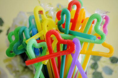 彩色艺术长吸管一次性diy造型果汁饮料吸管100只diy 造型吸管