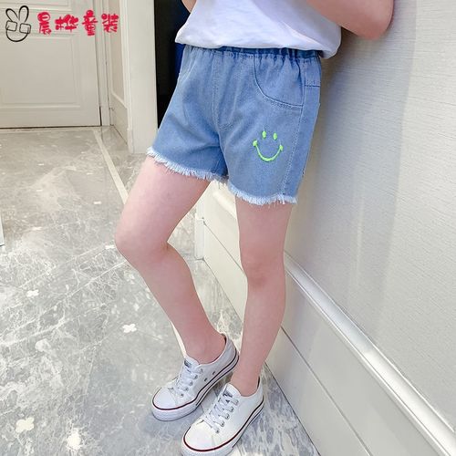 童装3-12岁小女孩短裤儿童女童牛仔短裤夏季薄款女宝宝中大童外穿时尚