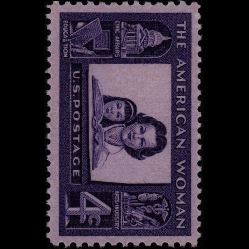 东吴收藏 集邮 美国邮票 按照年份排序 之九(1960-3	妇女儿童权益