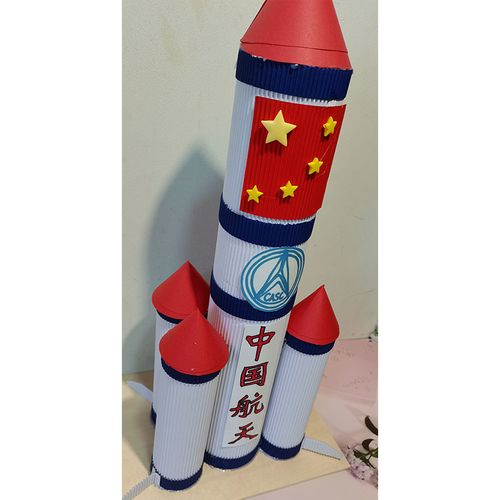 变废为宝 废旧利用 环保手工半成品 可以定做 创意火箭小制作成品