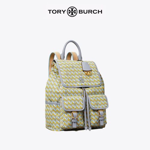 tory burch 汤丽柏琦 piper印花翻盖双肩背包女包 80417