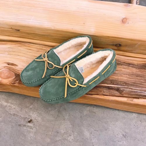 2021年秋冬新款达科塔豆豆鞋羊毛皮一体毛毛鞋仙女风奶奶鞋毛茸茸