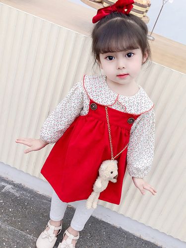 春装新款版4三件女岁3网2021年公主小童套裙套装宝宝