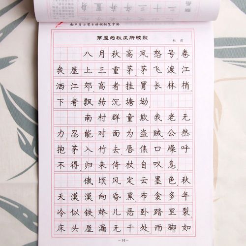 正楷字帖楷书高中生初中生硬笔临摹书法练字本成人速成手写印刷体