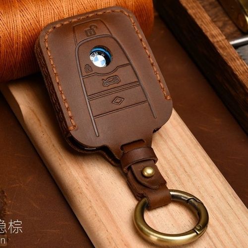 宝马i3专用钥匙套真皮i8新能源进口遥控电动汽车全包牛皮钥匙包壳