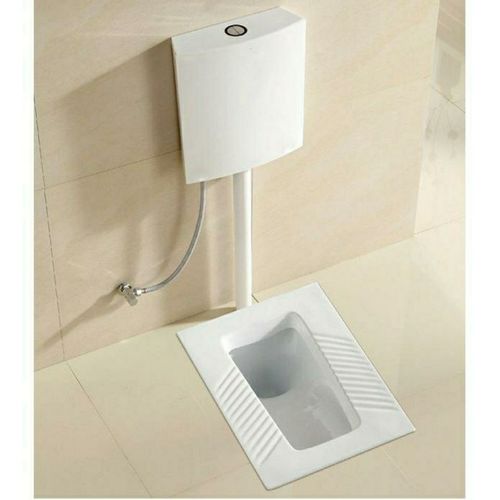 家用卫生间蹲便器陶瓷防臭防滑大四方厕所蹲便器大尺寸蹲坑式便池