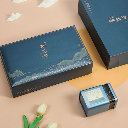 2021新款高档南京雨花茶包装盒空礼盒礼盒罐半斤装包装礼盒装空盒