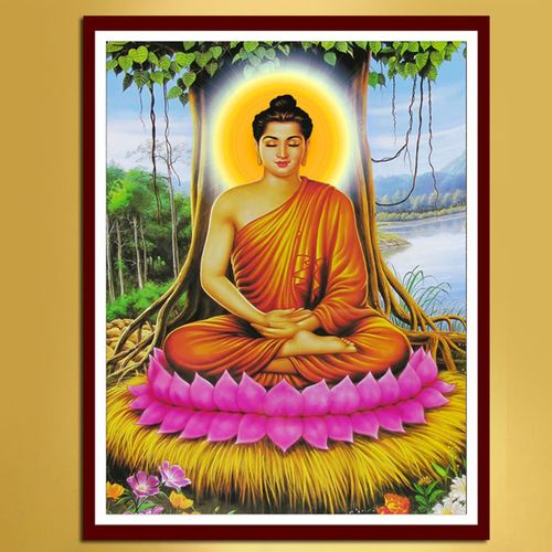 2022新款钻石画释迦牟尼佛像宗教人物客厅卧室佛堂满钻粘贴十字绣