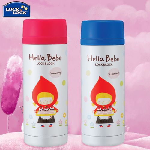 乐扣乐扣儿童保温杯小学生壶不锈钢防摔便携女水杯清新可爱杯子