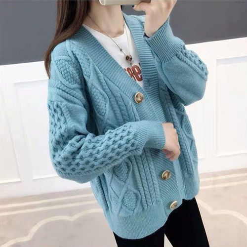 很仙的网红女士开衫毛衣女2019新款女装短款秋季针织外套女春秋潮