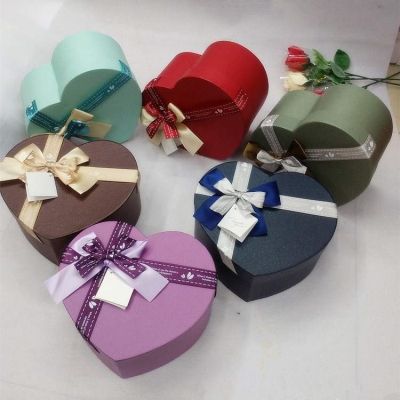 新款个性桃心包装盒天地盖纸盒爱心礼盒定做 精美七夕礼物盒