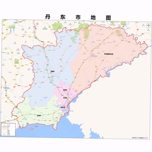 2022新款丹东市地图贴图 办公室挂图 高清防水墙壁装饰画定制地图