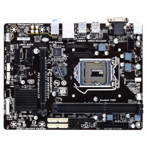 gigabyte/技嘉ga-b85m-d2v 二手全固态电容1150接口b85主板 sata3.