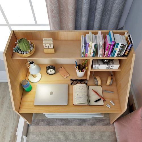 床上桌悬空可固定宿舍大学生书桌寝室上下铺放笔记本电脑桌小桌子