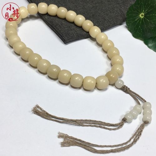 精工天然原生态白菩提根36颗手持念珠老型桶珠男女文玩单手串佛珠