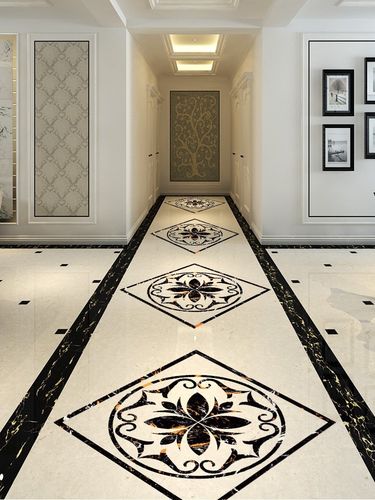 原色瓷砖拼花贴过道地贴装饰走廊防水耐磨地板贴透明自粘花纹贴纸