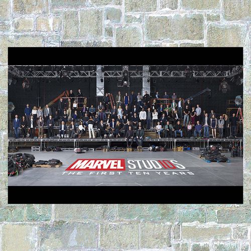 狼天影 漫威全家福海报十周年合影复联10周年大合照十年挂画墙贴纸墙