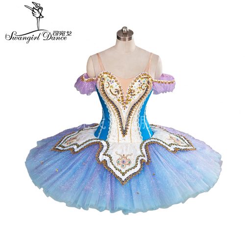 蓝色堂吉诃德芭蕾舞裙成人纱裙天鹅tutu蓬蓬裙考级练功演出服礼服