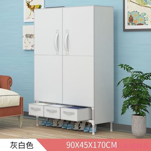 简易布衣柜2020年网红款开门式带收纳盒多功能组装