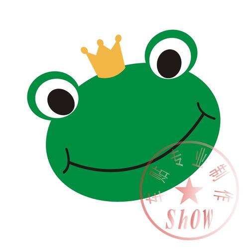 青蛙 可爱 动物 绿蛙 汽车反光车贴 个性车贴