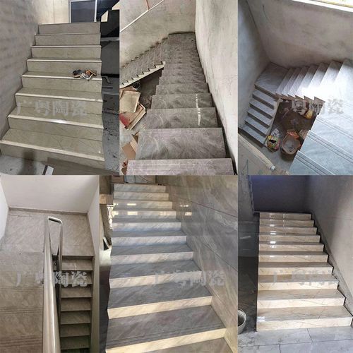 1500x470通体大理石楼梯踏步瓷砖防滑耐磨阶梯砖一体式台阶砖
