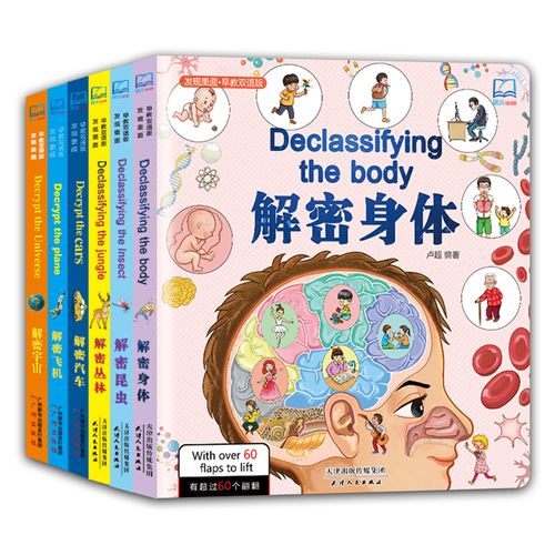 解密身体0-3-6岁儿童早教趣味翻翻书揭秘我们的身体科普翻翻书幼儿版
