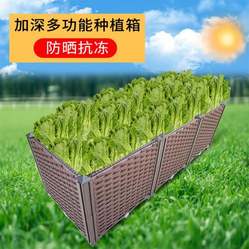 阳台种菜盆 家庭长方形蔬菜种植箱 特大加深塑料大花盆阳台种菜箱