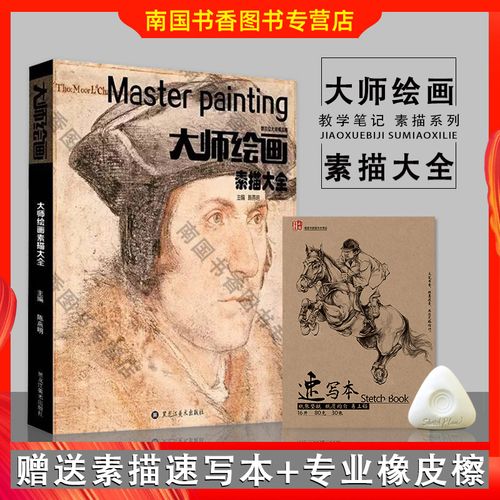 素描头像人物风景静物速写艺术书籍绘画册临摹鲁本斯米勒布歇门采尔