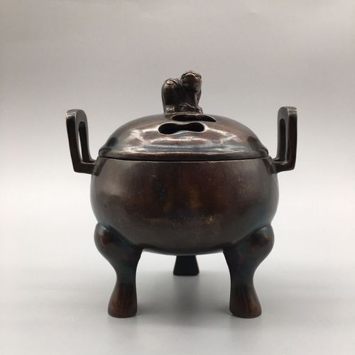 仿古铜器古玩收藏批发 仿紫铜香炉香薰炉摆件 家居书房办公室摆设