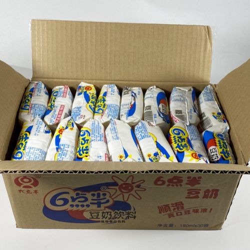 六点半豆奶饮料 回忆儿时经典原味早餐奶豆浆 180ml/袋 180ml*12袋