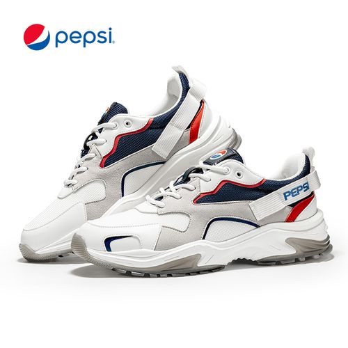 pepsi/百事男鞋潮流老爹鞋男士休闲潮鞋系带耐磨圆头