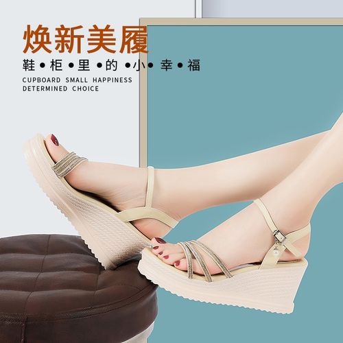 百丽朵芙联名款2021夏季新款凉鞋欧美风网红时尚潮高跟一字带女鞋