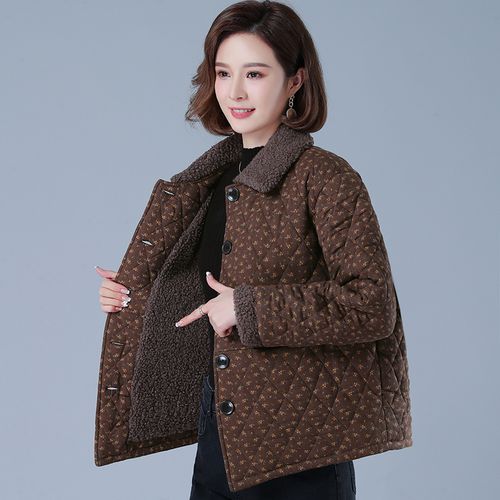 中老年人轻薄羽绒·棉服中年短款小棉袄外套40岁50旗舰官方店品牌女装