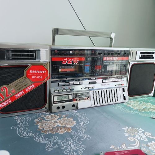 原装进口夏普gf800高端双卡收录机,音质顶级,所有功能正常使用