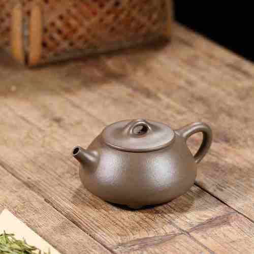 紫砂壶名家谢晓东茶具纯全手工泡茶壶原矿青灰泥景舟石瓢壶220cc