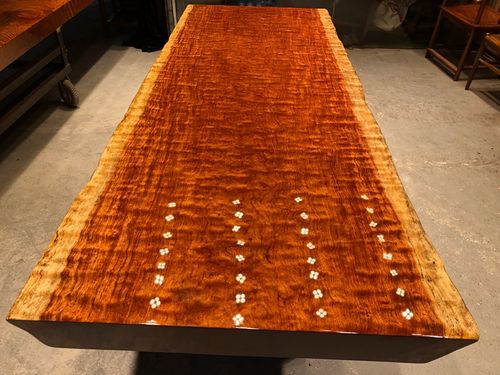 实木大板巴花木红木办公会议桌餐桌茶桌茶台233x97-90x10.