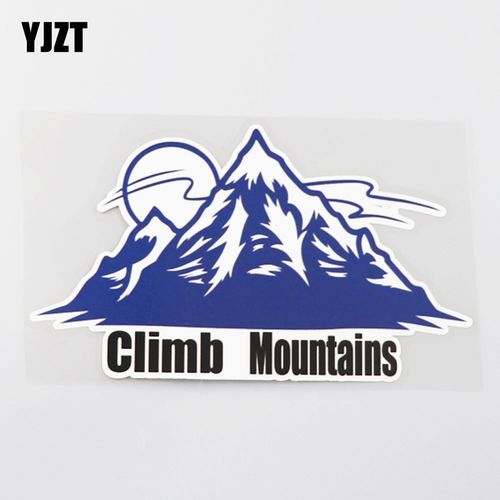 yjzt climb mountains爬山 日系纯色经典汽车装饰贴 个性 cs9175