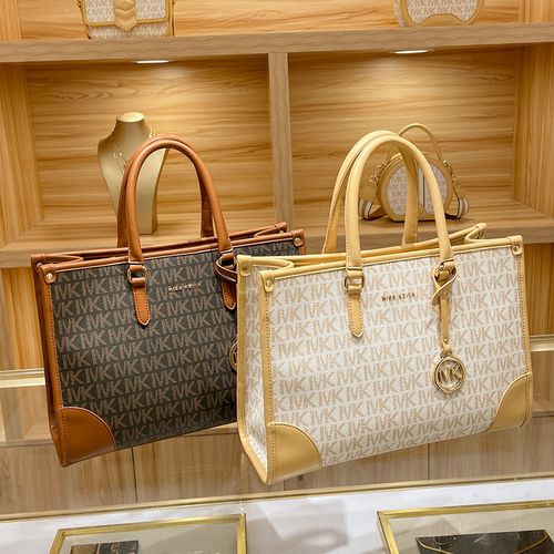 mk托特包包女2022秋夏新款真皮大容量通勤小众上课手提单肩斜挎包