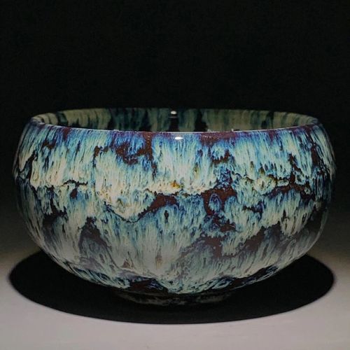 老瓷器古玩杂项收藏清代窑变釉茶杯茶盏全品老货传世收藏品